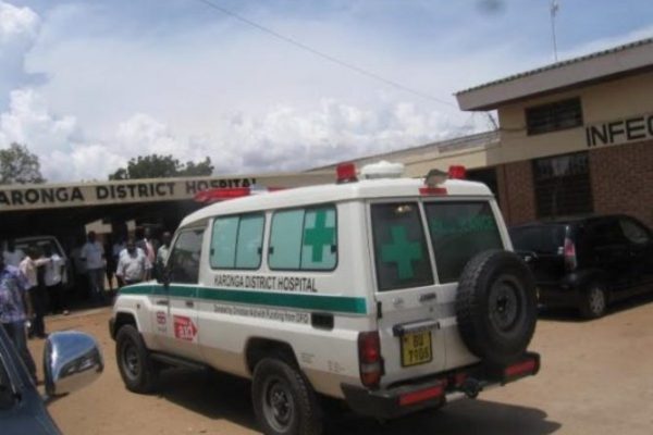 Karonga Malawi; Two dead bodies packed in one coffin